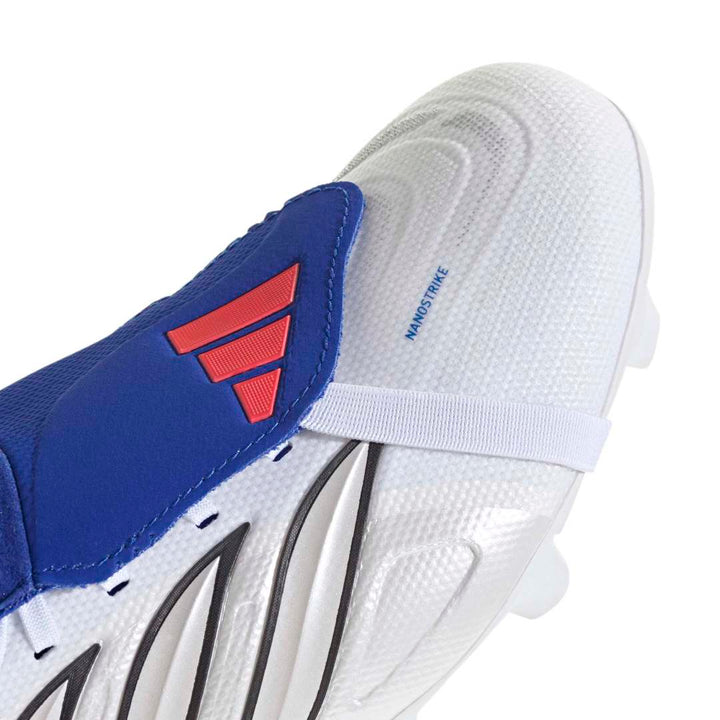Predator League Fold-Over Tongue FG Boots - Metallic / White / Royal Blue