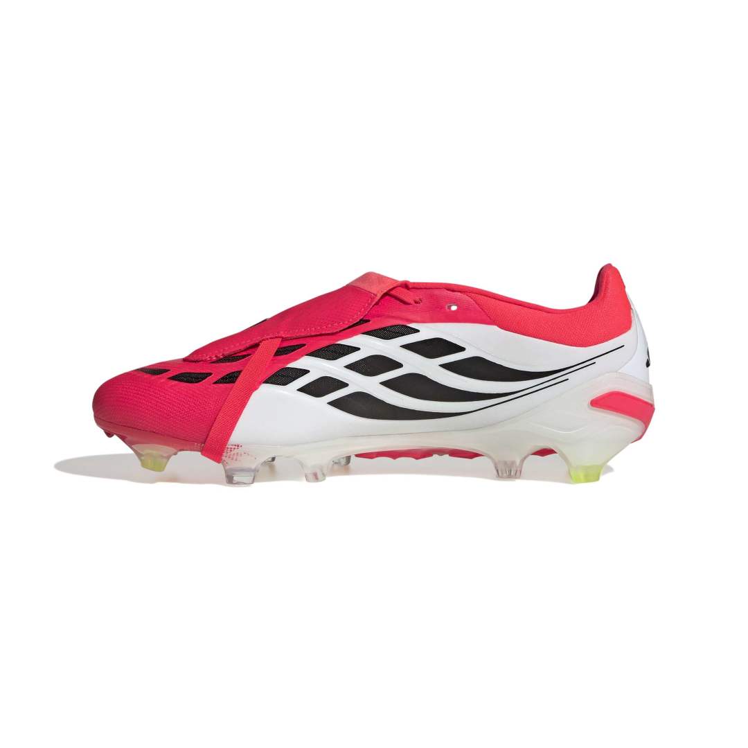 Predator Pro Fold-Over Tongue Firm Ground Football Boots - Red / Black / White