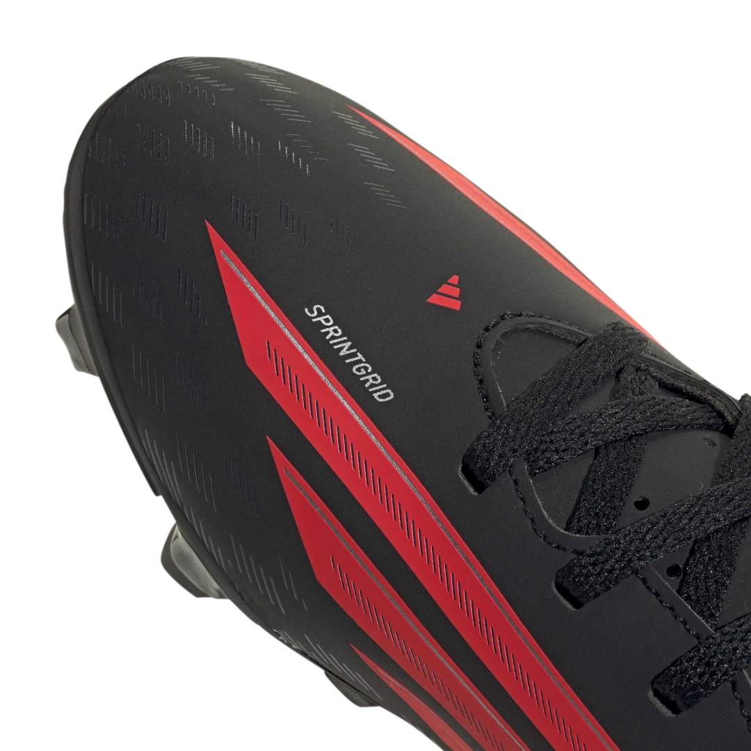 Adidas F50 Club FG/MG Boots Kids - Core Black / Lucid Red
