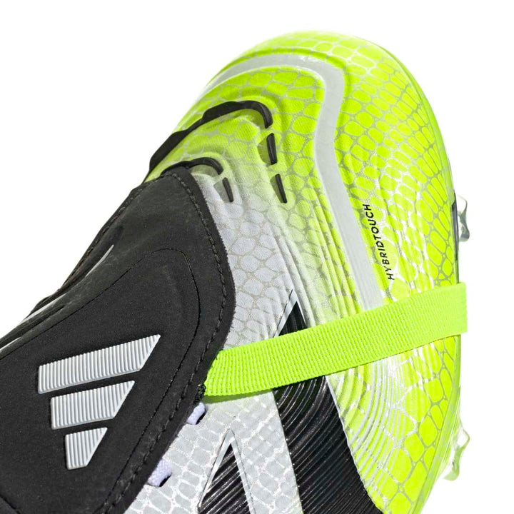 Predator Pro Fold-Over Tongue Firm Ground Boots - White / Black / Yellow