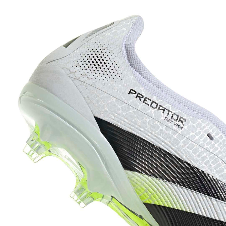 Predator Pro Fold-Over Tongue Firm Ground Boots - White / Black / Yellow