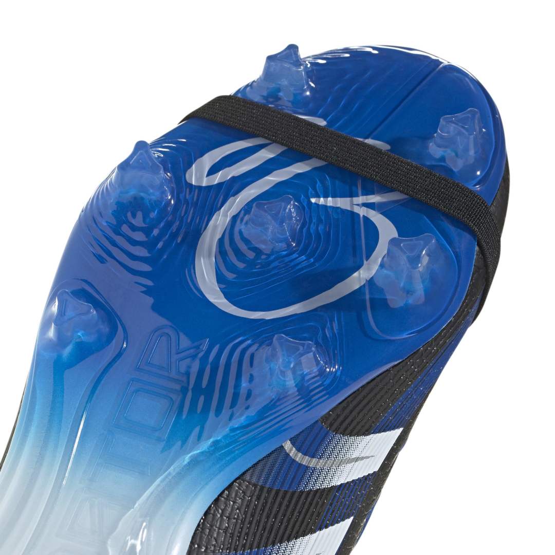Predator League Jude Bellingham Fold-Over Tongue FG/MG Boots - Core Black / White / Blue