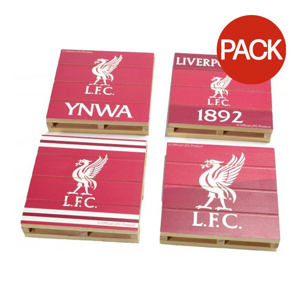 Liverpool Four Pack Pallet Coaster Set