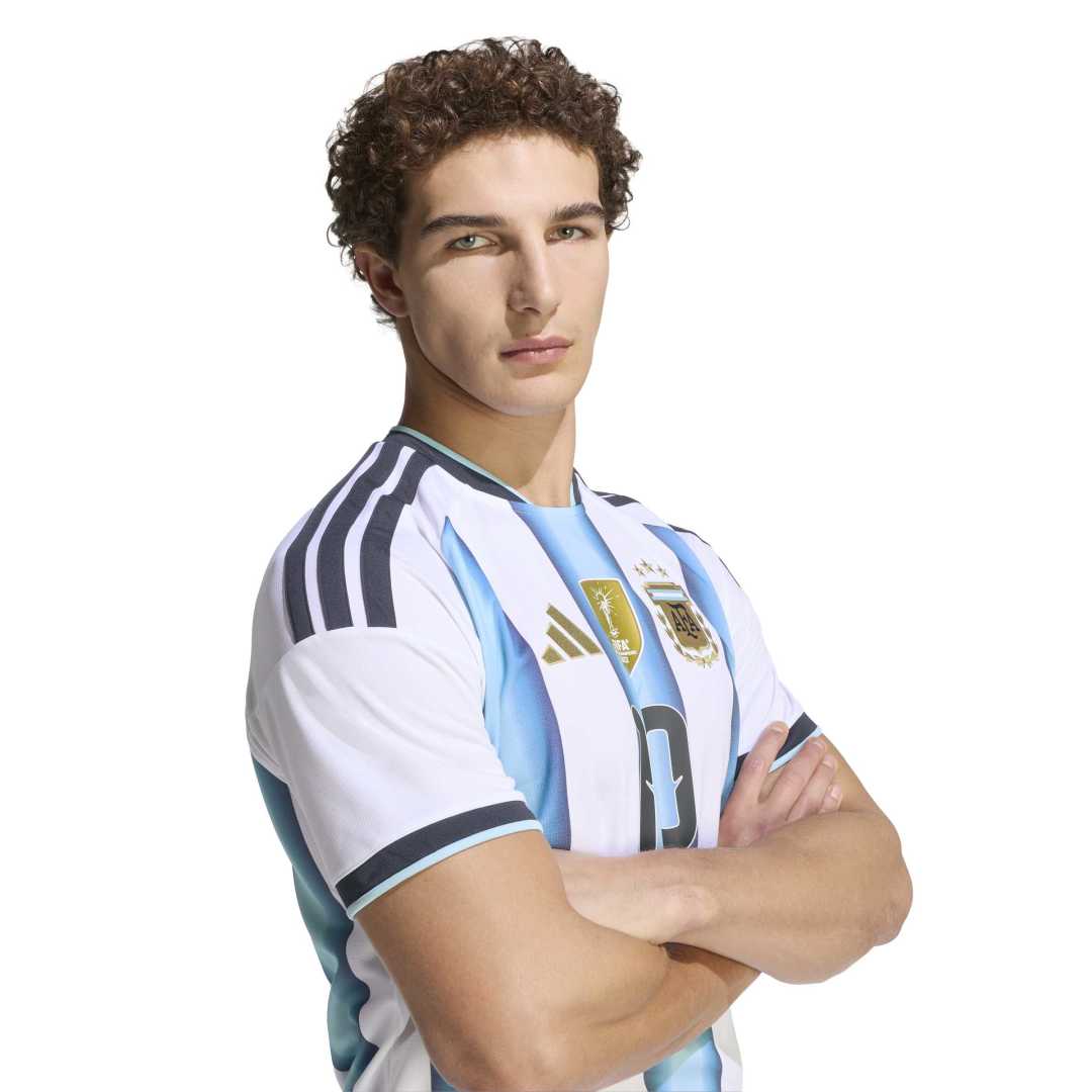 Argentina 26 Home Messi Jersey