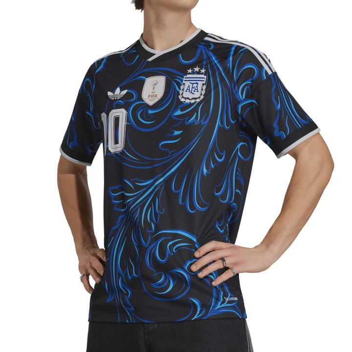 Argentina 26  Messi 10 Away Kids Jersey