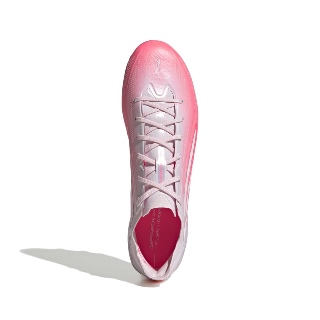Adidas F50 Sparkfusion Elite Low Cut Women’s FG/AG Boots - Solar Turbo / White / Pink