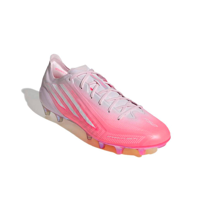 Adidas F50 Sparkfusion Elite Low Cut Women’s FG/AG Boots - Solar Turbo / White / Pink