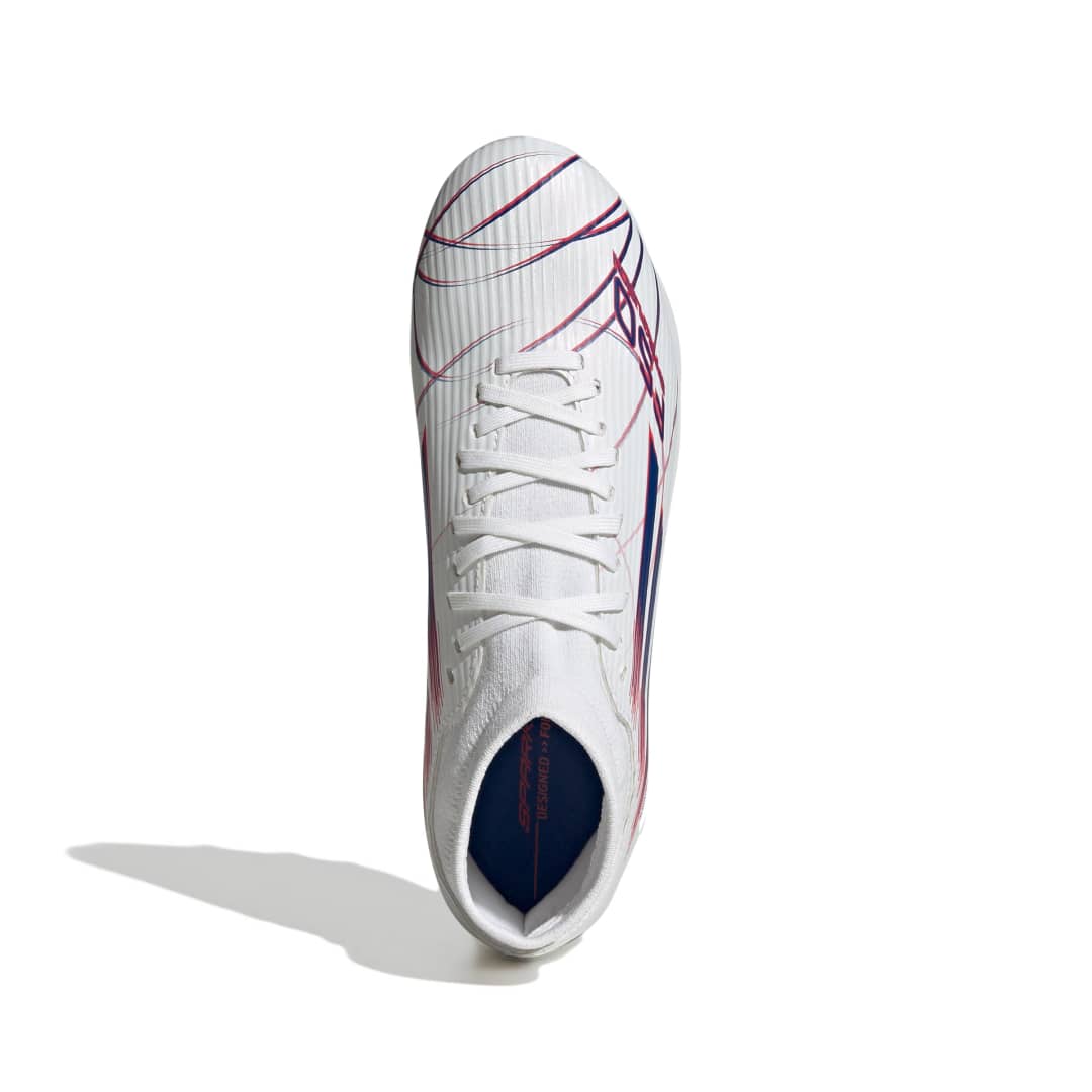 Adidas F50 Sparkfusion League Mid Cut FG/AG Boots Womens - White / Blue / Lucid Red