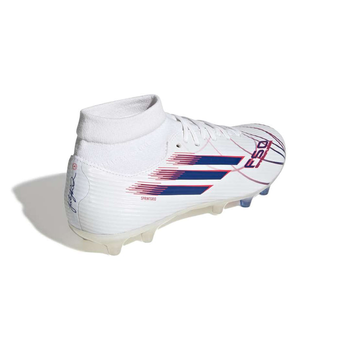 Adidas F50 Sparkfusion League Mid Cut FG/AG Boots Womens - White / Blue / Lucid Red