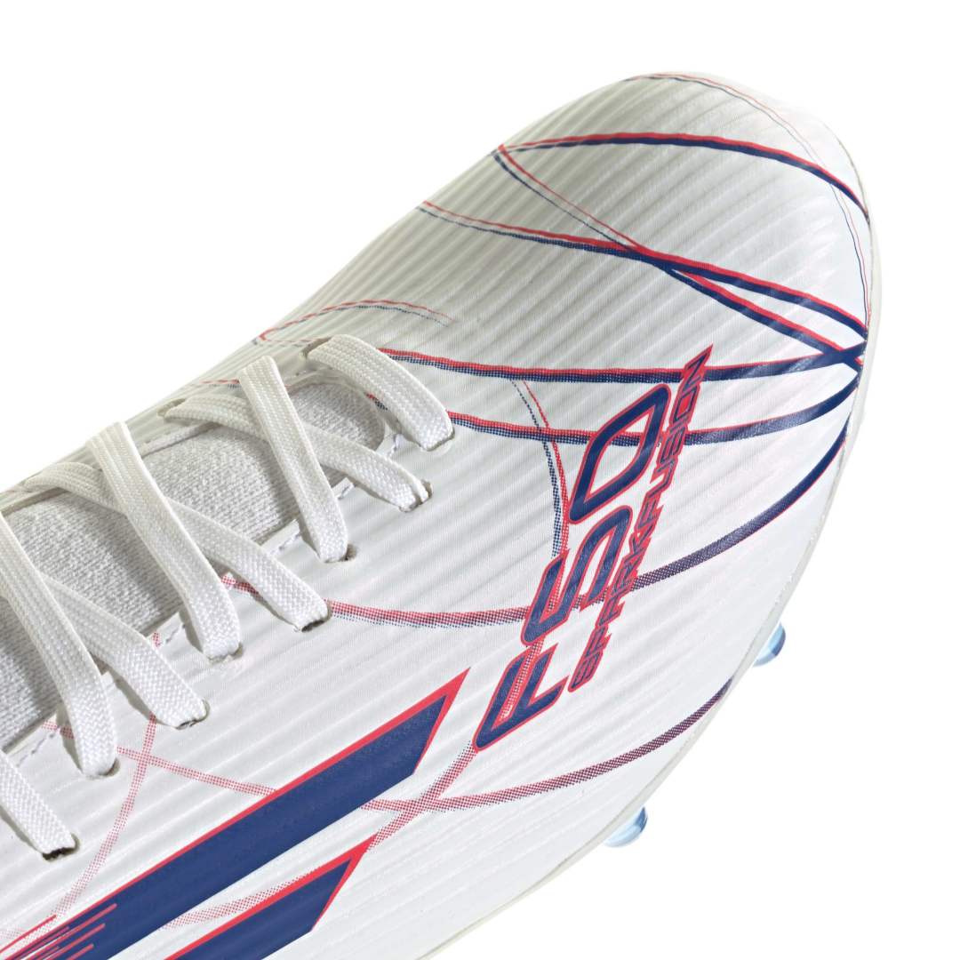 Adidas F50 Sparkfusion League Mid Cut FG/AG Boots Womens - White / Blue / Lucid Red