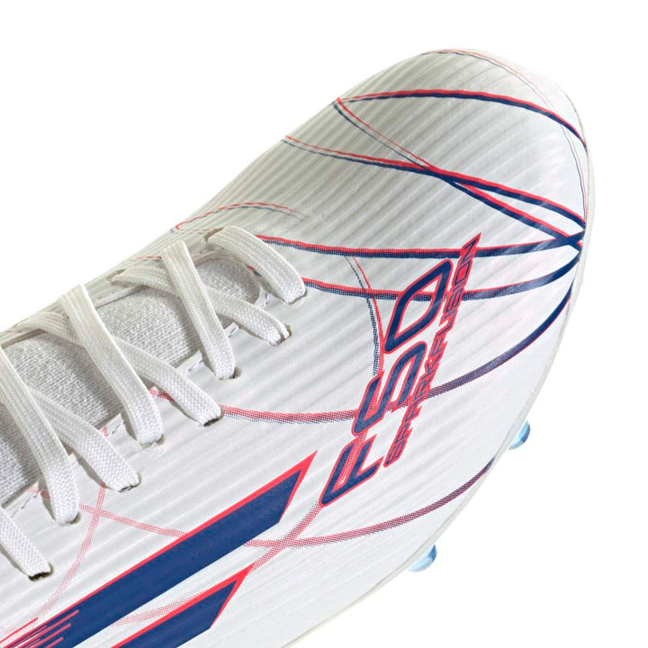 Adidas F50 Sparkfusion League Mid Cut FG/AG Boots Womens - White / Blue / Lucid Red