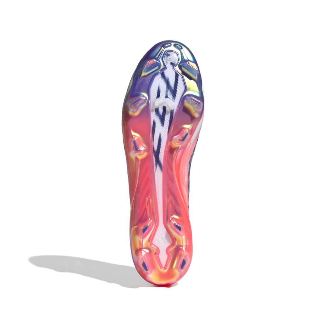 Adidas F50 Hyperfast Elite FG Boots - White / Purple / Solar Turbo