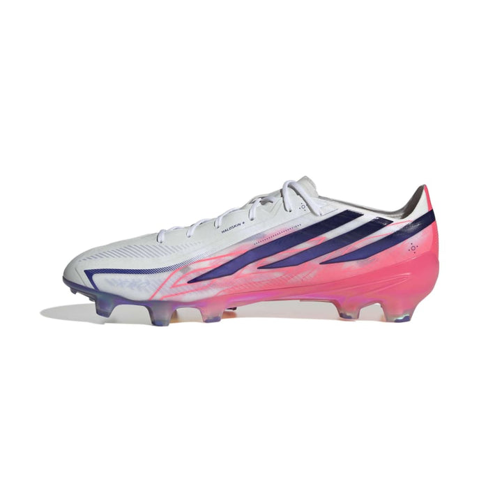 Adidas F50 Hyperfast Elite FG Boots - White / Purple / Solar Turbo