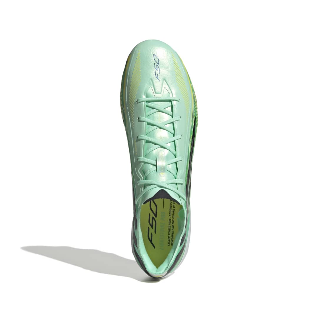 Adidas F50 Hyperfast Elite FG Boots - Mint / Black / Lemon