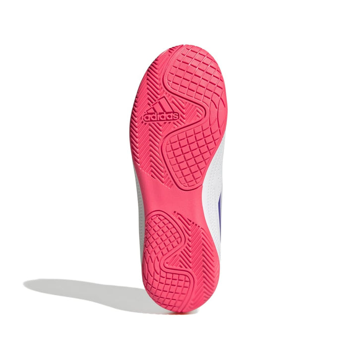 Adidas Deportivo III Indoor Boots Kids - White / Purple / Solar Turbo