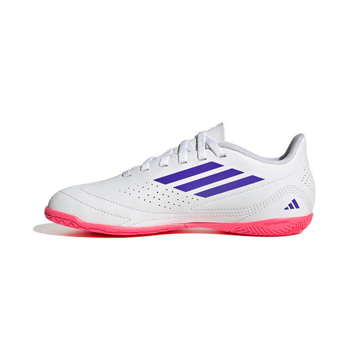 Adidas Deportivo III Indoor Boots Kids - White / Purple / Solar Turbo