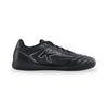 Black athletic shoe on a white background