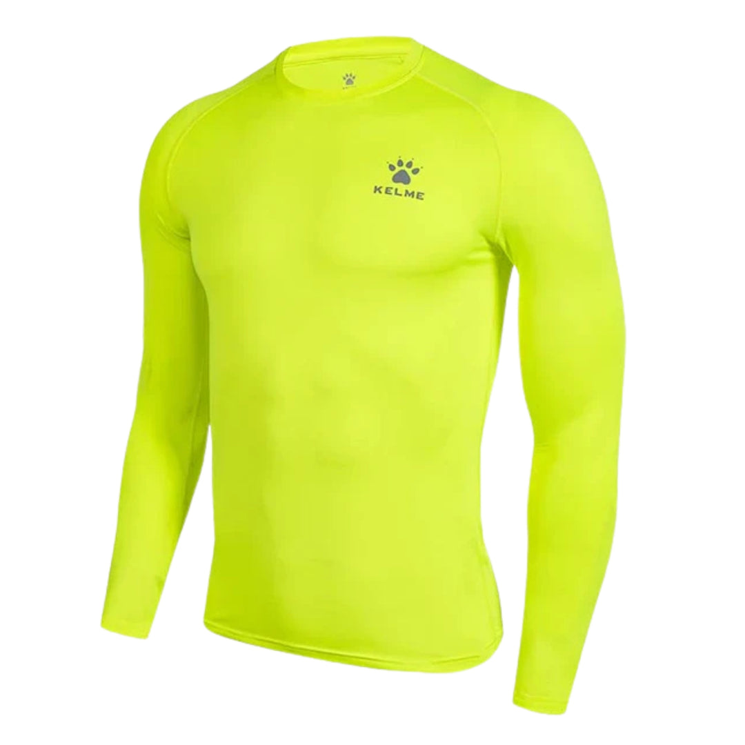 Kelme Long Sleeve Tight Baselayer - Neon Yellow