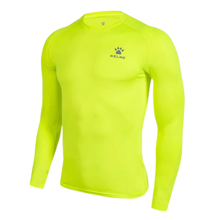 Kelme Long Sleeve Tight Baselayer - Neon Yellow