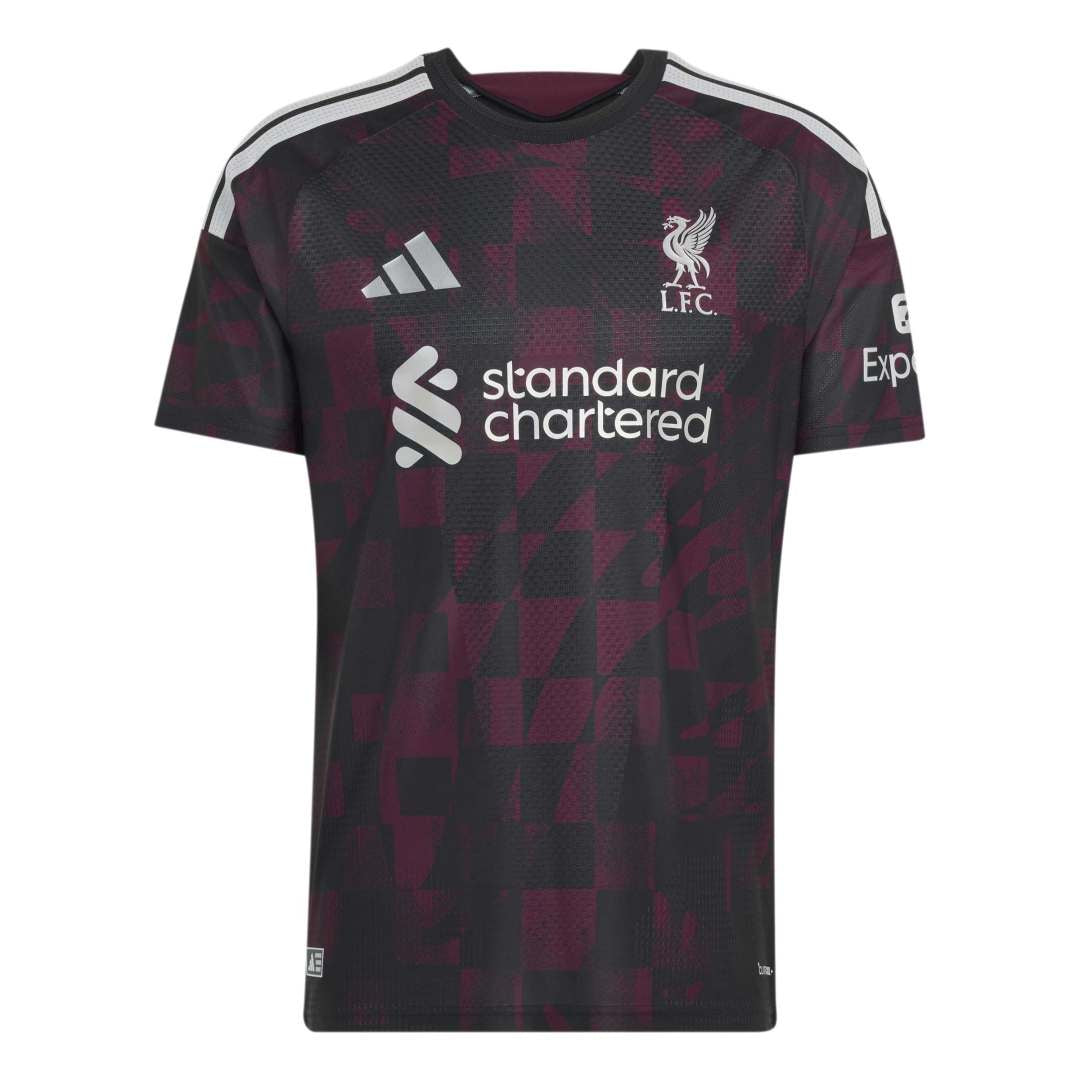 A dark patterned Liverpool F.C.