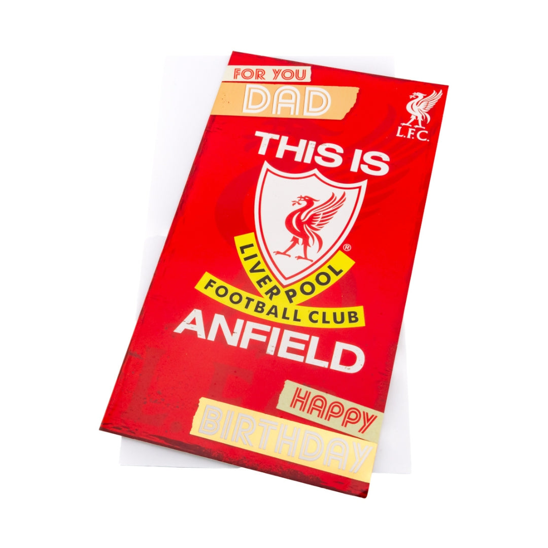 Liverpool FC Dad Birthday Card