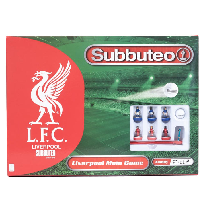Subbuteo Liverpool F.C. Main Game box with team logo and product details.