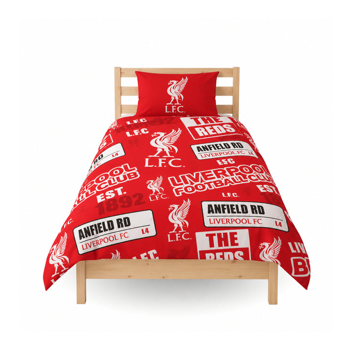 Liverpool Single Duvet Set