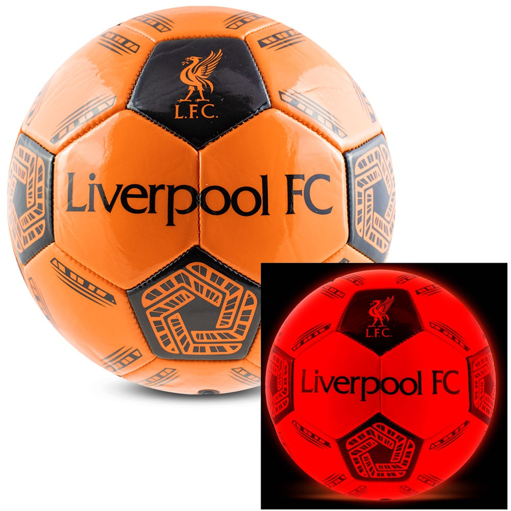 two footballs that glow