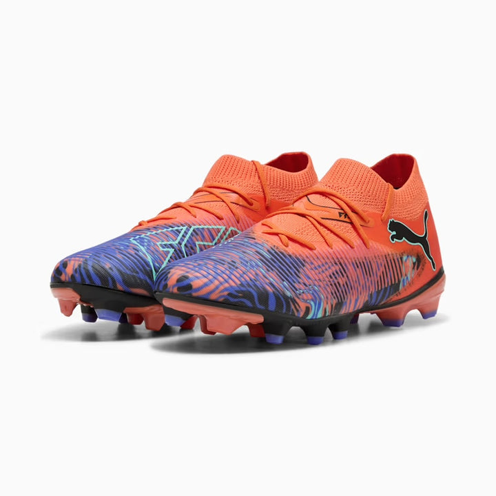 PUMA Future 8 Match Creativity NJR FG/AG - ORANGE POPPY/BLACK/AMYTHEST-ELECTRIC