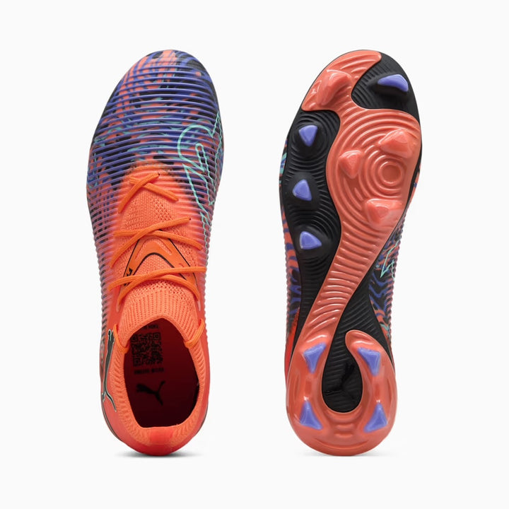 PUMA Future 8 Match Creativity NJR FG/AG - ORANGE POPPY/BLACK/AMYTHEST-ELECTRIC
