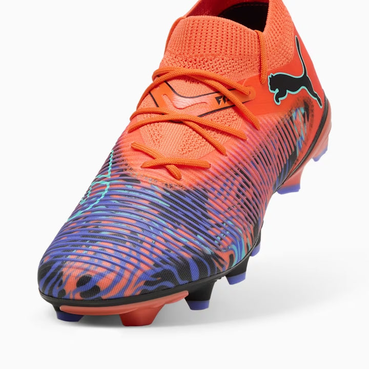 PUMA Future 8 Match Creativity NJR FG/AG - ORANGE POPPY/BLACK/AMYTHEST-ELECTRIC