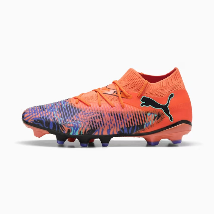 PUMA Future 8 Match Creativity NJR FG/AG - ORANGE POPPY/BLACK/AMYTHEST-ELECTRIC