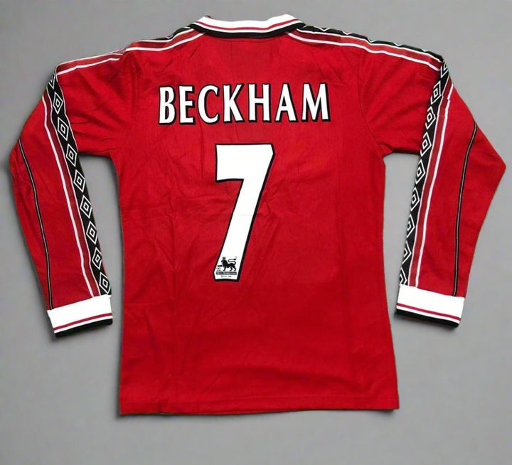 1998 Manchester United Home Retro Kit  Long Sleeve