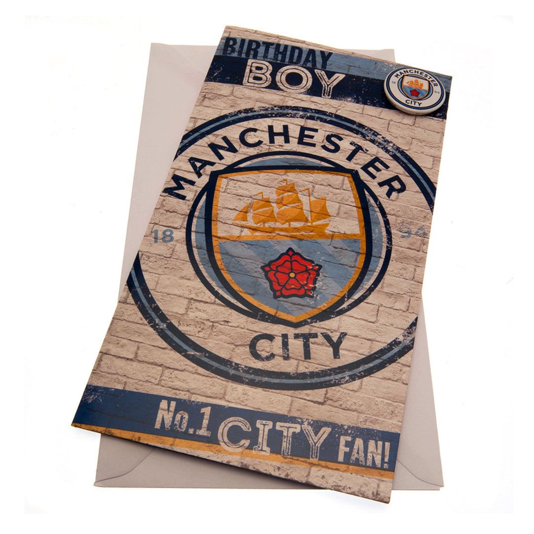 Manchester City FC Boy Birthday Card