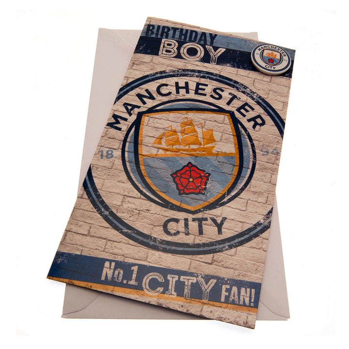 Manchester City FC Boy Birthday Card