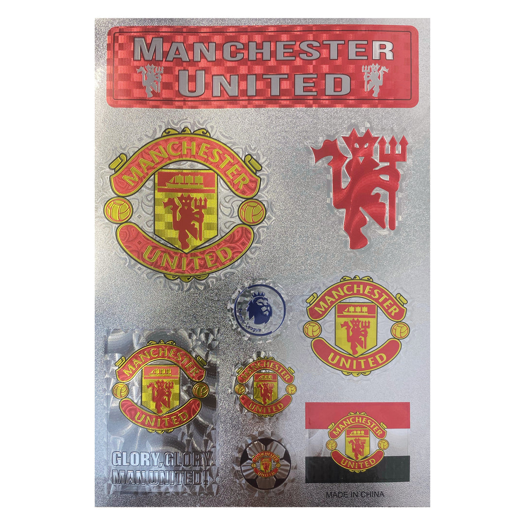 Manchester United FC Crest Sticker Sheet