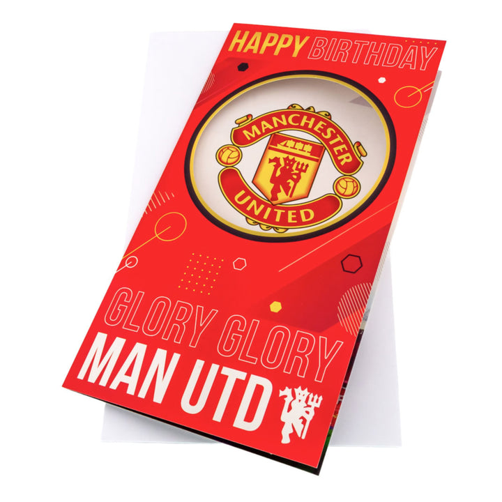 Manchester United FC Glory Glory Birthday Card