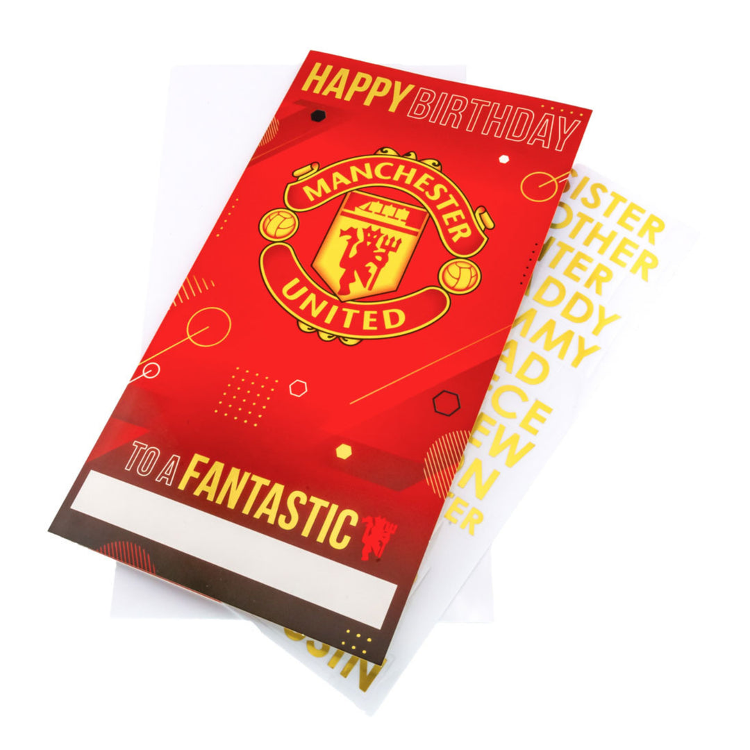 Manchester United FC Personalised Birthday Card