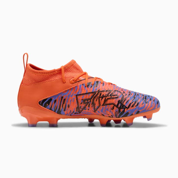 PUMA Future 8 Match Creativity NJR Youth - ORANGE POPPY/BLACK/AMETHYST-ELECTRIC