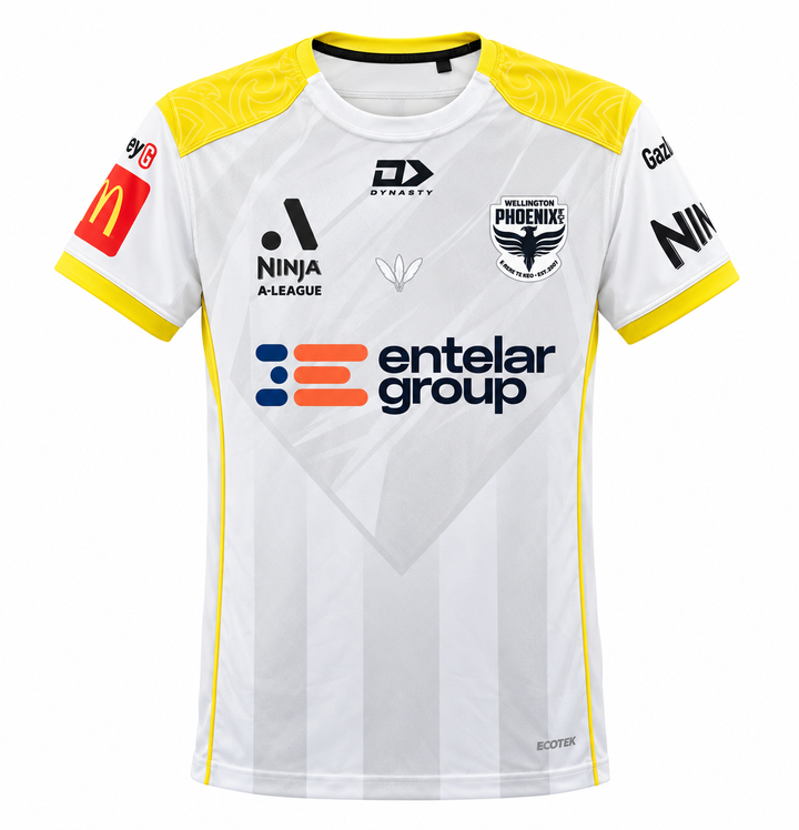 Ninja A-League Wellington Phoenix 2026 Replica Away Jersey Unisex - White