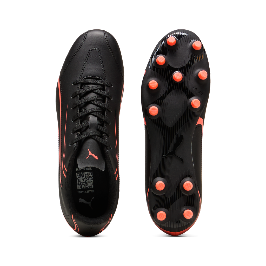 Puma Vitoria FG/AG - Black / Glowing Red