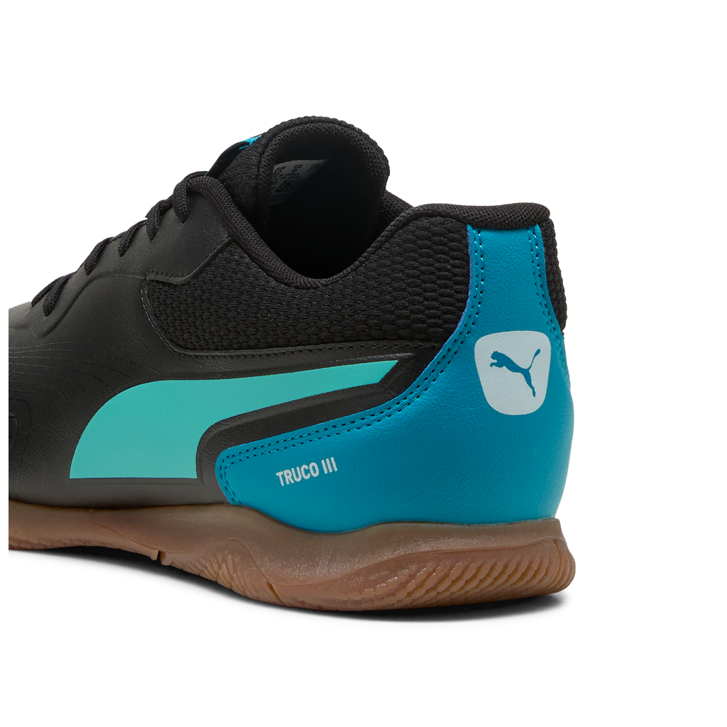 Puma Truco lll Indoor Futsal Shoes- Black / Aqua