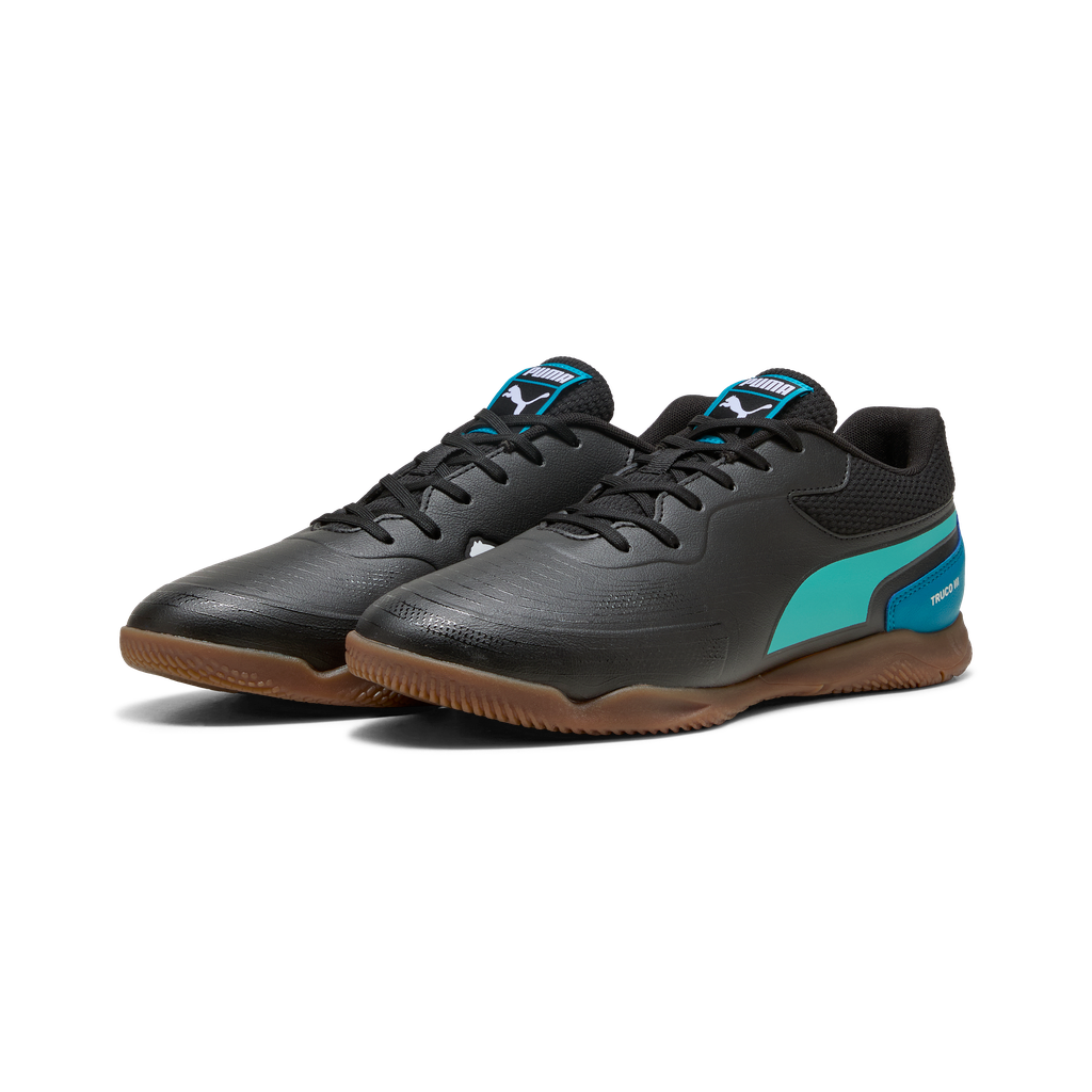 Puma Truco lll Indoor Futsal Shoes- Black / Aqua