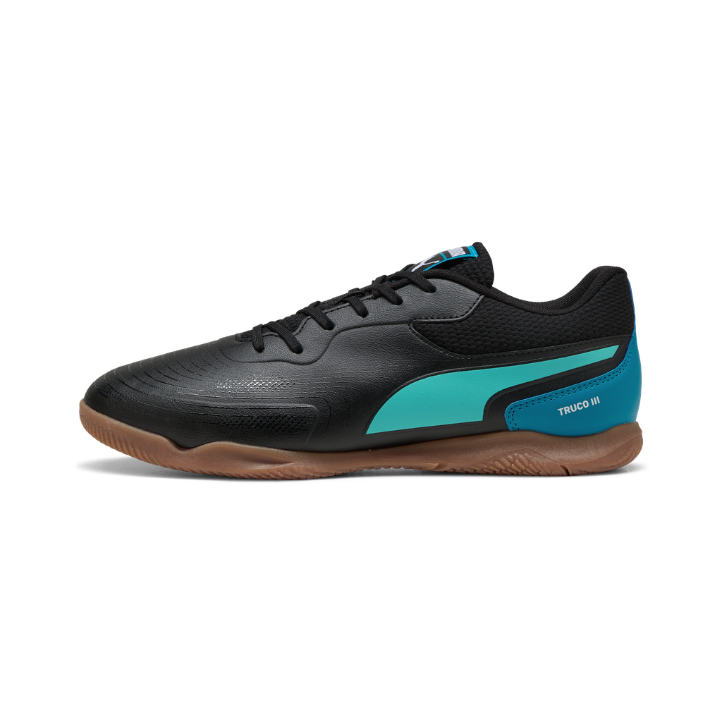 Puma Truco lll Indoor Futsal Shoes- Black / Aqua