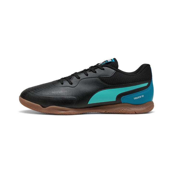 Puma Truco lll Indoor Futsal Shoes- Black / Aqua