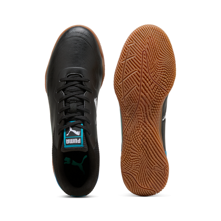 Puma Truco lll Indoor Futsal Shoes- Black / Aqua
