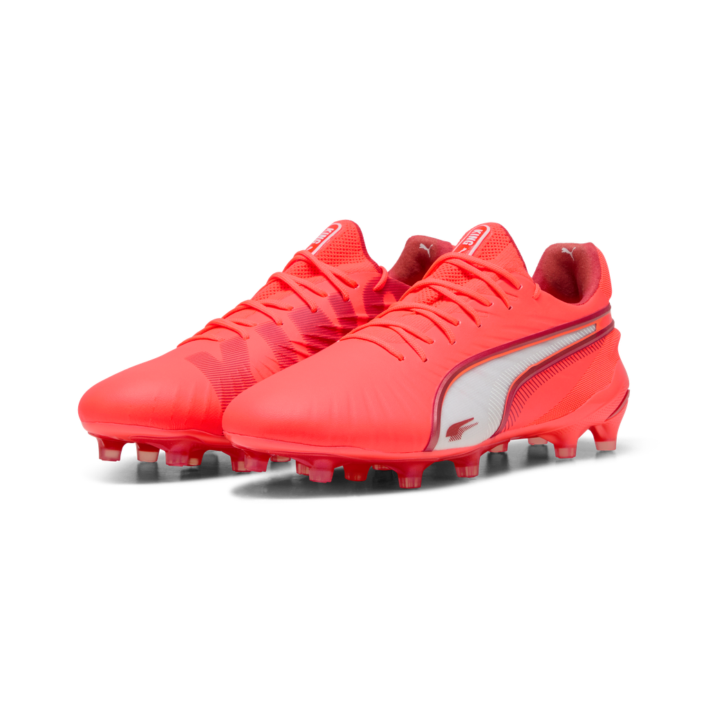 Puma King Ultimate FG/AG - Glowing-Red / White / Red-Fire