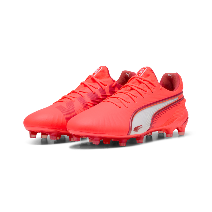 Puma King Ultimate FG/AG - Glowing-Red / White / Red-Fire