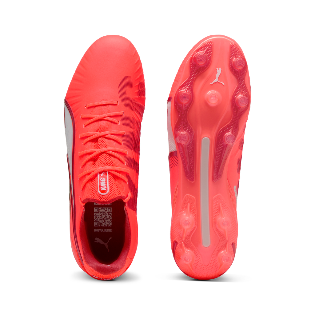 Puma King Ultimate FG/AG - Glowing-Red / White / Red-Fire