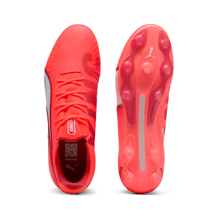 Puma King Ultimate FG/AG - Glowing-Red / White / Red-Fire